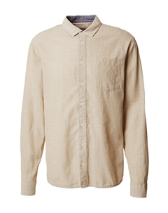 Рубашка на пуговицах стандартного кроя, бежевый Blend