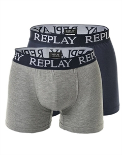 Боксеры, темно-синий/пятнистый серый Replay