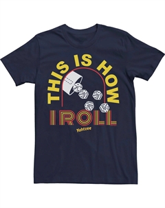 Мужская желтая футболка Yahtzee This Is How I Roll Licensed character