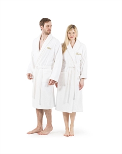 Мужской льняной домашний текстиль, махровый халат из турецкого хлопка с вышивкой «Его» Linum home textiles