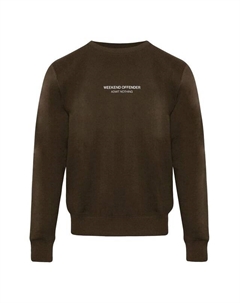 Мужской темно-серый свитер с логотипом , коричневый Weekend offender