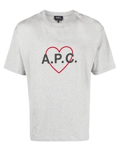 Футболка с логотипом, серый A.p.c.
