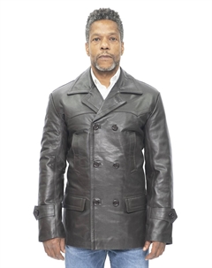 Бушлат из воловьей кожи-Краков, коричневый Infinity leather