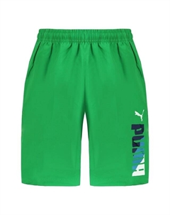 Забавные мужские зеленые тканые шорты-бермуды, зеленый Puma