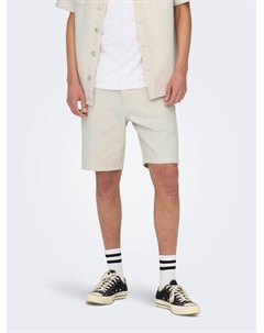 Шорты стандартного кроя, экрю Only & sons