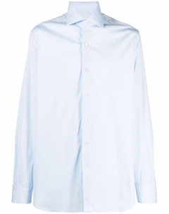 Рубашка с французским воротником и длинными рукавами, синий Barba