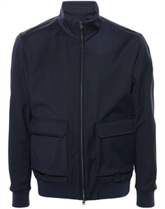 Бомбер из вирджинской шерсти, синий Herno