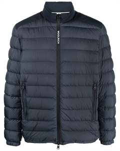 Пуховик на молнии, синий Woolrich