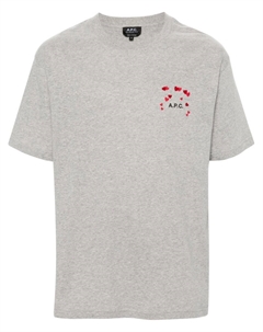 Футболка с логотипом, серый A.p.c.