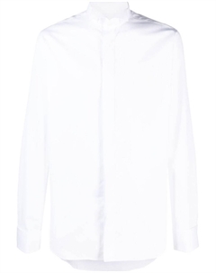 Long-sleeved cotton shirt, белый Canali