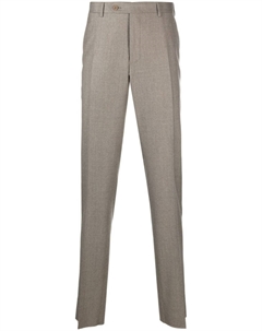 Узкие брюки чинос из шерсти, нейтральный цвет Canali