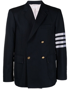 Пиджак с полосками 4-Bar, синий Thom browne
