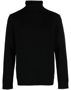 Roll-neck wool-blend jumper, черный Sandro