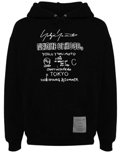 Худи с логотипом, черный Yohji yamamoto