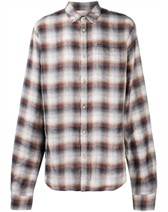 Клетчатая рубашка на пуговицах, белый Dsquared2