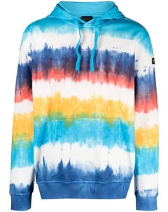 Худи с кулиской и принтом тай-дай, синий Paul & shark