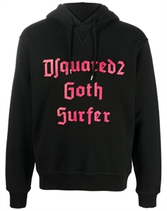 Худи с надписью, черный Dsquared2