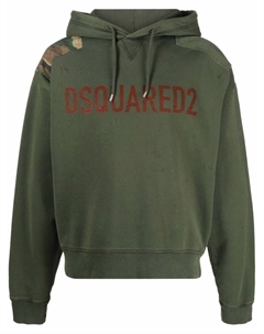 Худи с логотипом, зеленый Dsquared2