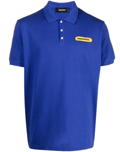 Рубашка поло с логотипом, синий Dsquared2