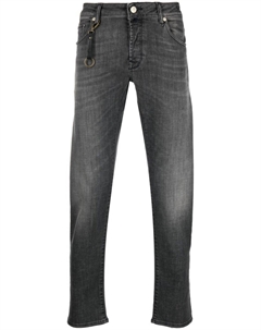 Узкие джинсы, серый Incotex