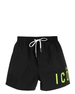 Плавки-шорты с логотипом, черный Dsquared2