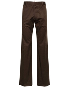 Твиловые брюки чинос средней посадки, коричневый Dsquared2