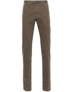 Прямые брюки в полоску, серый Incotex