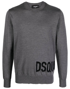 Свитер с логотипом, серый Dsquared2