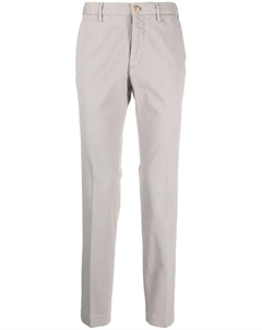 Брюки скинни средней посадки, серый Incotex