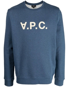 Толстовка V.P.C. с логотипом, синий A.p.c.