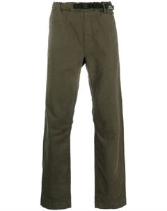 Прямые брюки с пряжкой, зеленый Woolrich