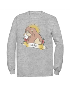 Мужская желтая футболка Disney King Lion King Simba King Tattoo Licensed character
