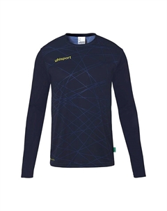 Функциональный лонгслив, цвет marine/fluo gelb Uhlsport