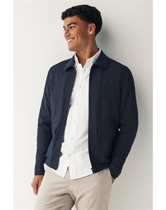 Элегантный фактурный жакет, синий Next