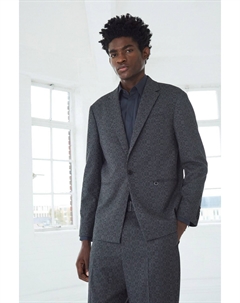 Пиджак в клетку Edit оверсайз, серый Next