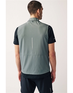 Тканевый бомбер без рукавов, серый Next