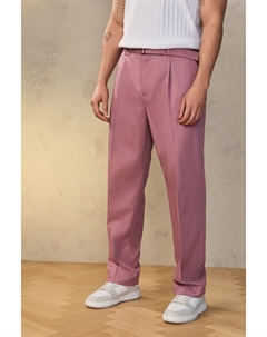 Костюмные брюки с напуском Edit, розовый Next