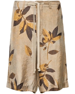 Шорты с принтом, нейтральный цвет Uma wang