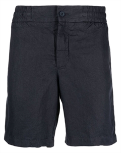 Льняные шорты средней посадки, синий Orlebar brown