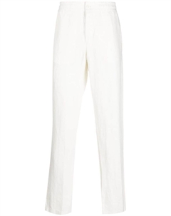 Прямые брюки из смеси хлопка и льна, белый Orlebar brown