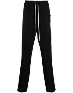 Шерстяные спортивные брюки прямого кроя, черный Rick owens