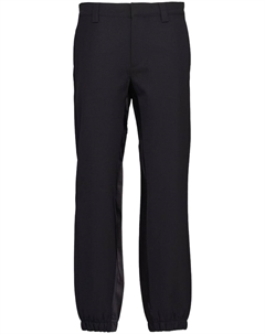 Брюки с логотипом, черный Prada