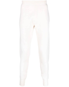 Спортивные брюки с логотипом, белый Prada