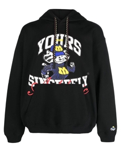 Худи с графичным принтом, черный Msgm