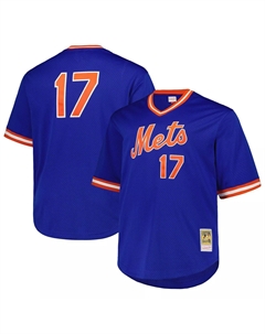Мужской сетчатый пуловер Keith Hernandez Royal New York Mets 1986 Cooperstown Collection Jersey Mitchell and ness