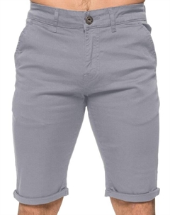 Мужские шорты-чиносы узкого кроя стрейч, серый Enzo