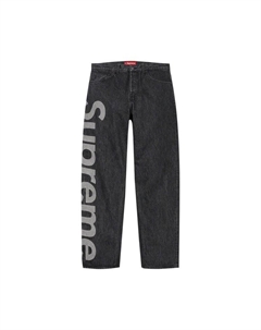 Джинсы Inset Logo Jean, черный Supreme