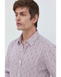 Хлопчатобумажная рубашка, красный Hugo