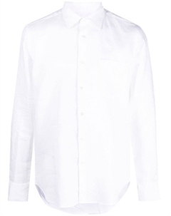 Льняная рубашка с длинными рукавами, белый Aspesi