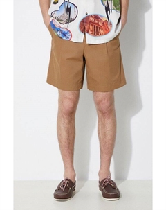 Короткие шорты из хлопка с круглым вырезом, коричневый A.p.c.